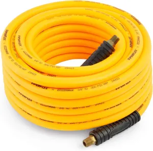 24423 3/8” x 50 FT Hybrid Polymer Air Hose, 300 PSI Air Hose, Air Compressor Hose, No Kink Air Hose
