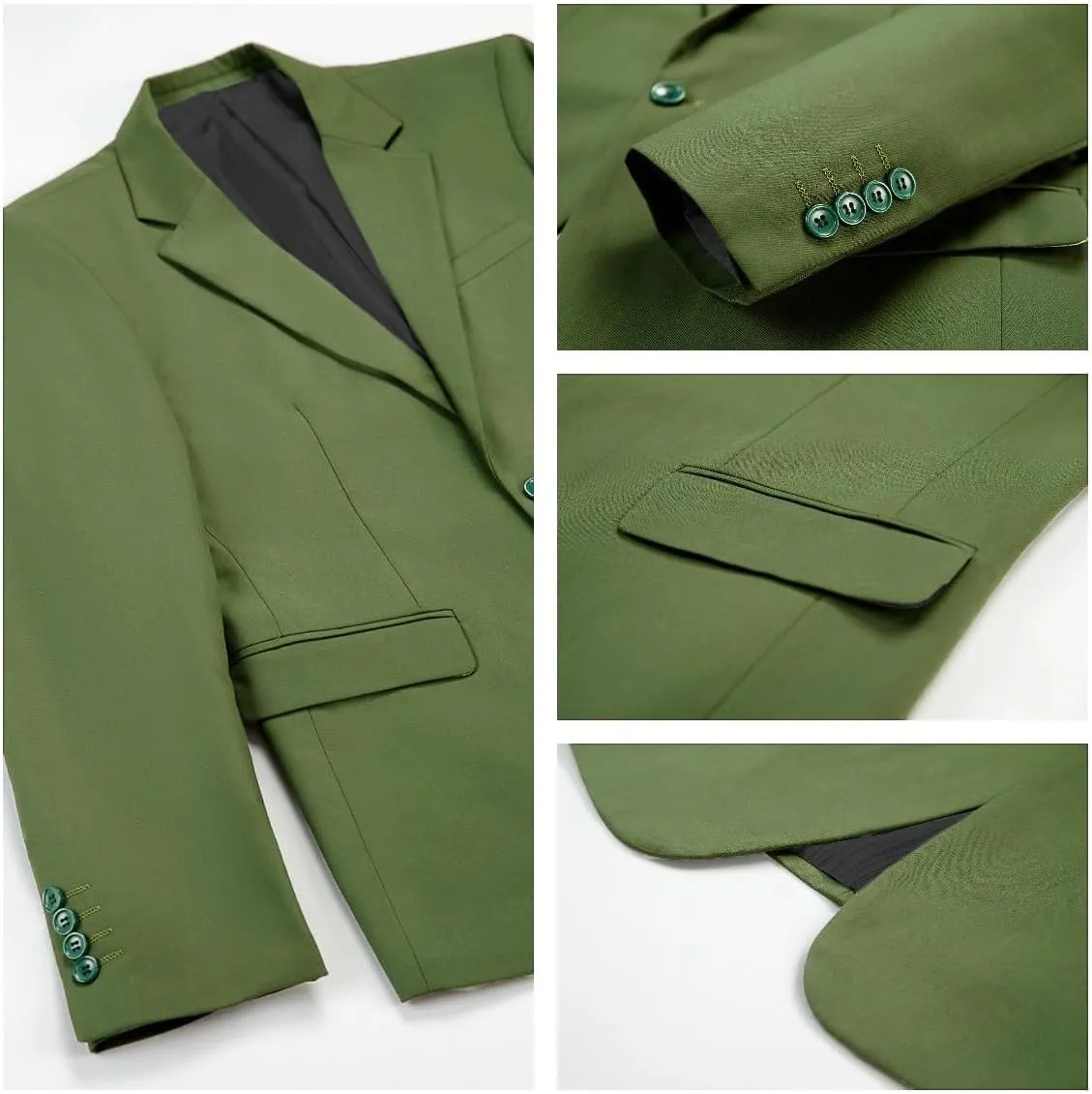 3 Pieces Business Mens Suit Notch Lapel Blazer Formal Wedding Groom Pants Tux Vest Tuxedos
