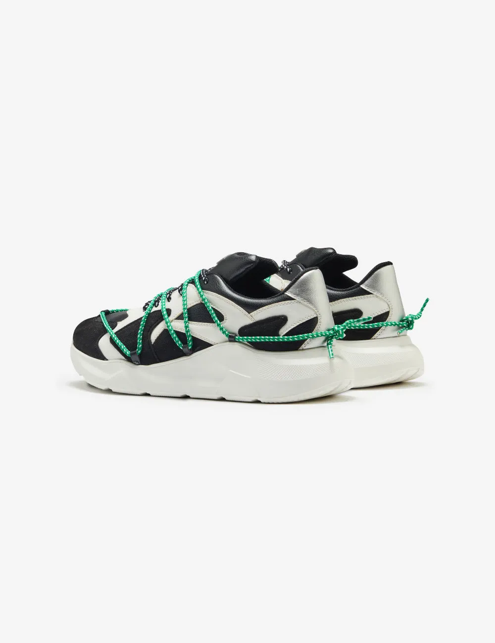 608 black white chunky sneaker