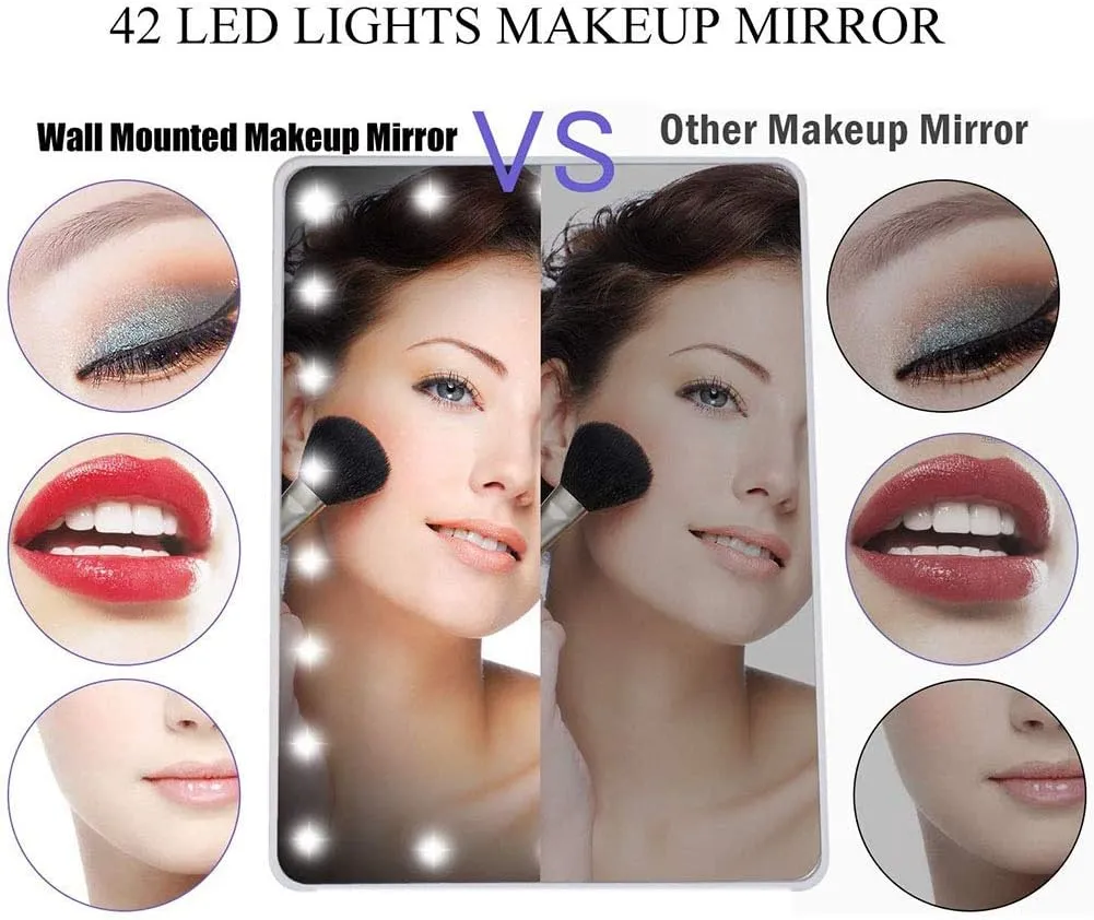 8 in Wall Mounted Makeup Mirror Two-Sided Extendable 360 Degree Swivel Rotation Flexible Gooseneck and Locking Suction (Color : 3X)