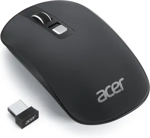 acer Computer Mouse Wireless, 2.4G Slim USB Wireless Mice with USB Receiver, 800/1200/1600 Adjustable DPI Optical Laptop Mouse with 4 Buttons, Portable for Laptop, Desktop, PC