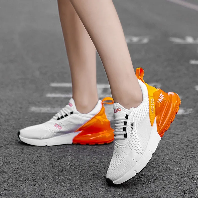 Air AIC 270 Model Outdoor Sports Casual fashion sneakers for women /  Slope Heel Comfortable Ventilated Flat Shoes For Women