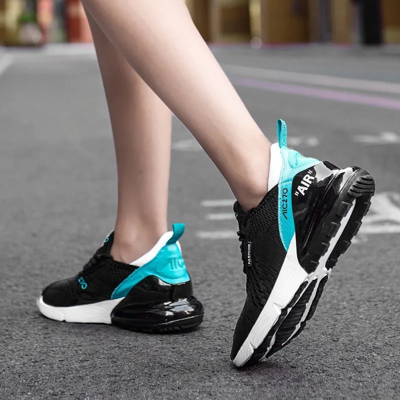 Air AIC 270 Model Outdoor Sports Casual fashion sneakers for women /  Slope Heel Comfortable Ventilated Flat Shoes For Women