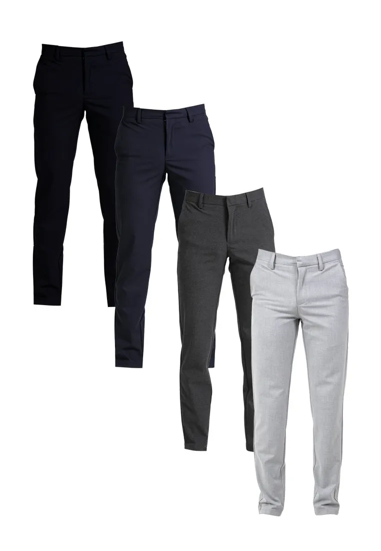 Alain Delon Slim Fit Flat Front Slacks Pants - 11022005