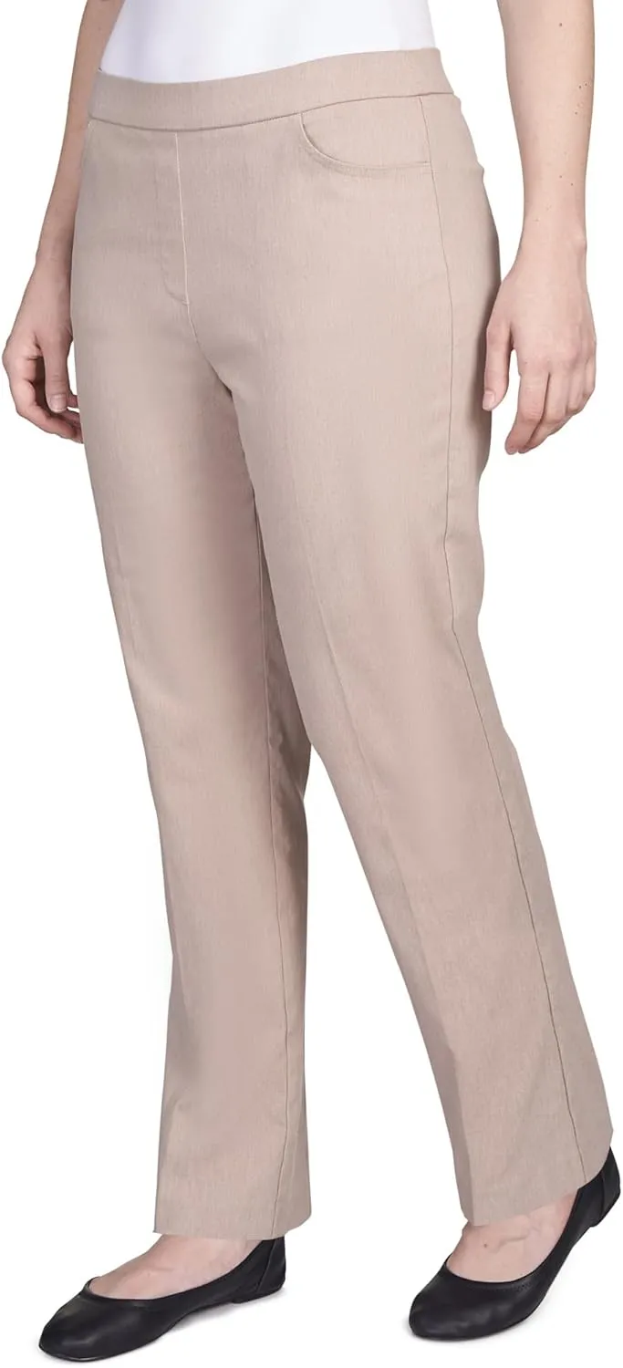 Alfred Dunner Women's Proportioned Short Allure Slim Pant