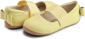 Aria Girls Toddler Suede Bow Ballet Shoes - Anti Stink Flexible Fit, Slip-On Breathable Leather Mary Jane Flats, Strappy Ballerina Flower Girl Dress Shoe for Baby, Toddlers, and Kids