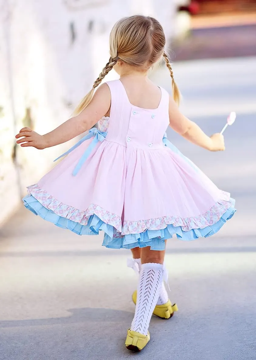 Aria Girls Toddler Suede Bow Ballet Shoes - Anti Stink Flexible Fit, Slip-On Breathable Leather Mary Jane Flats, Strappy Ballerina Flower Girl Dress Shoe for Baby, Toddlers, and Kids