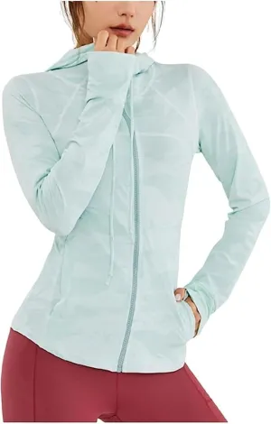 AYGJKIE Women Sun Protection Clothing Uv Protection Running Breathable SPF Jacket Slim Pressure Sun Block (Color : Green, Size : Medium)