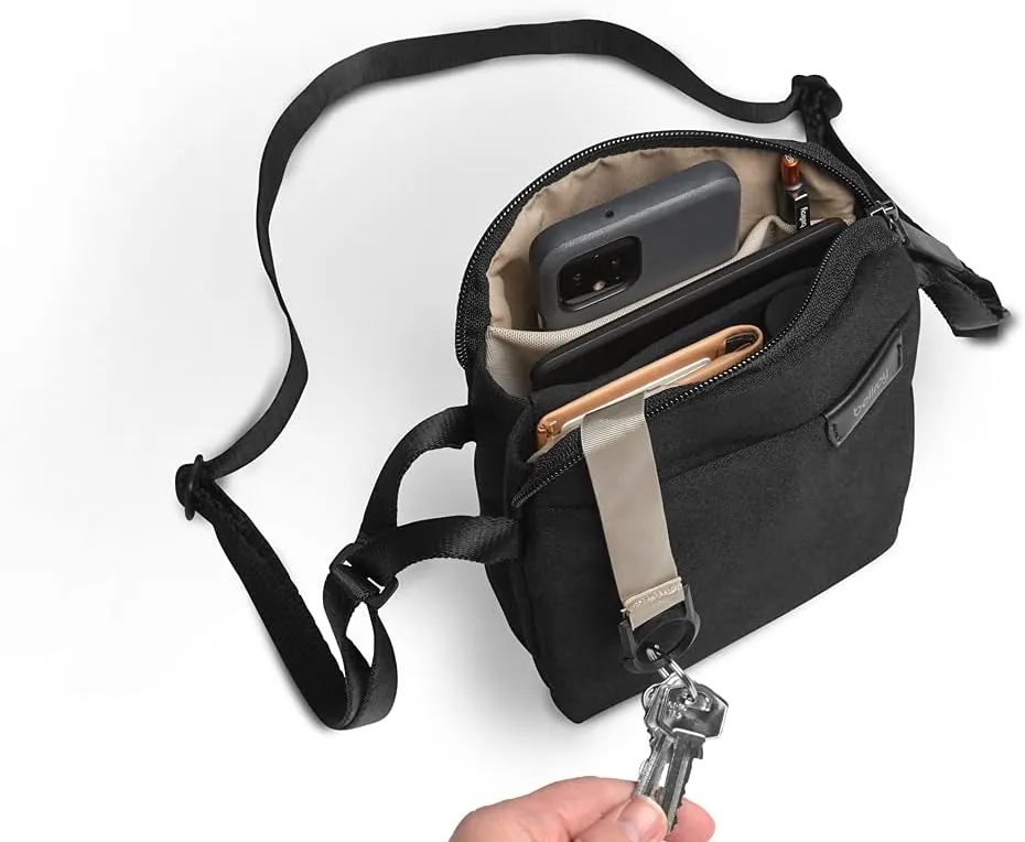 Bellroy City Pouch (cross-body bag, e-reader or small tablet, wallet, sunglasses, phone) - MelbourneBlack