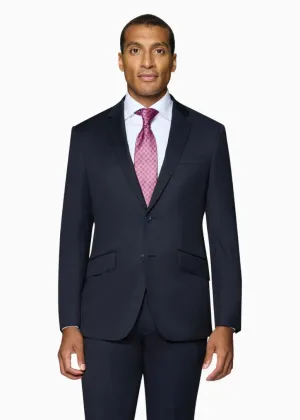 Bergamo Elegant - Reda | Slim 2-Piece Notch Solid Navy Suit