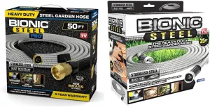Bionic Steel PRO Garden Hose (50 Foot) and Bionic Steel Garden Hose (25 Foot)