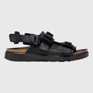 Birkenstock Shinjuku Sandal Natural Leather/Textile - Black