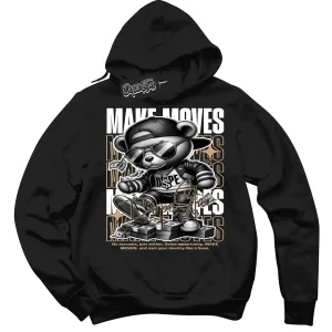 Black Anthracite Sesame Dunk Sneaker Hoodie Make Moves Graphic