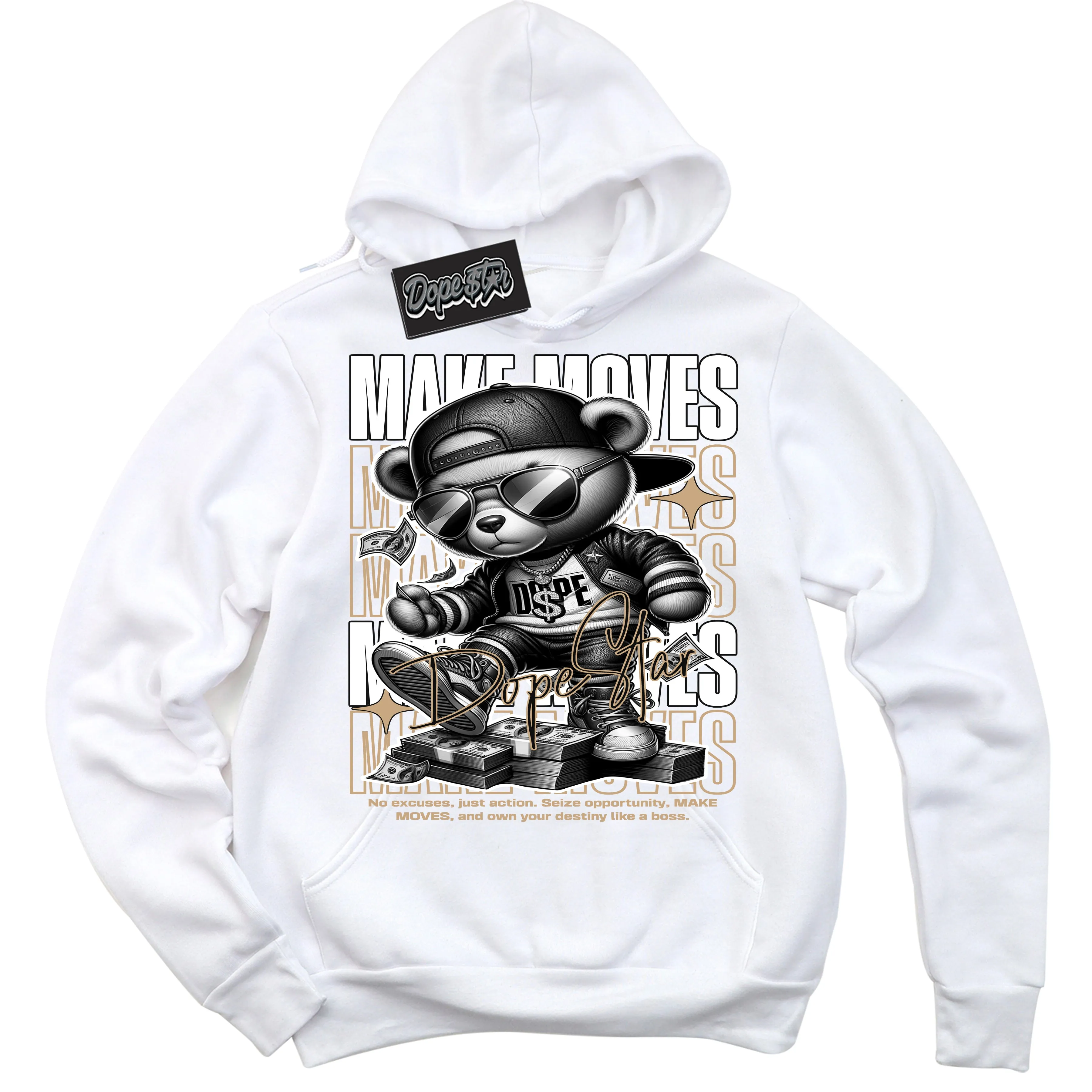 Black Anthracite Sesame Dunk Sneaker Hoodie Make Moves Graphic