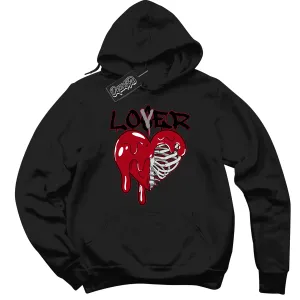 Black Metallic Reimagined 5s Sneaker Hoodie Lover Loser Graphic