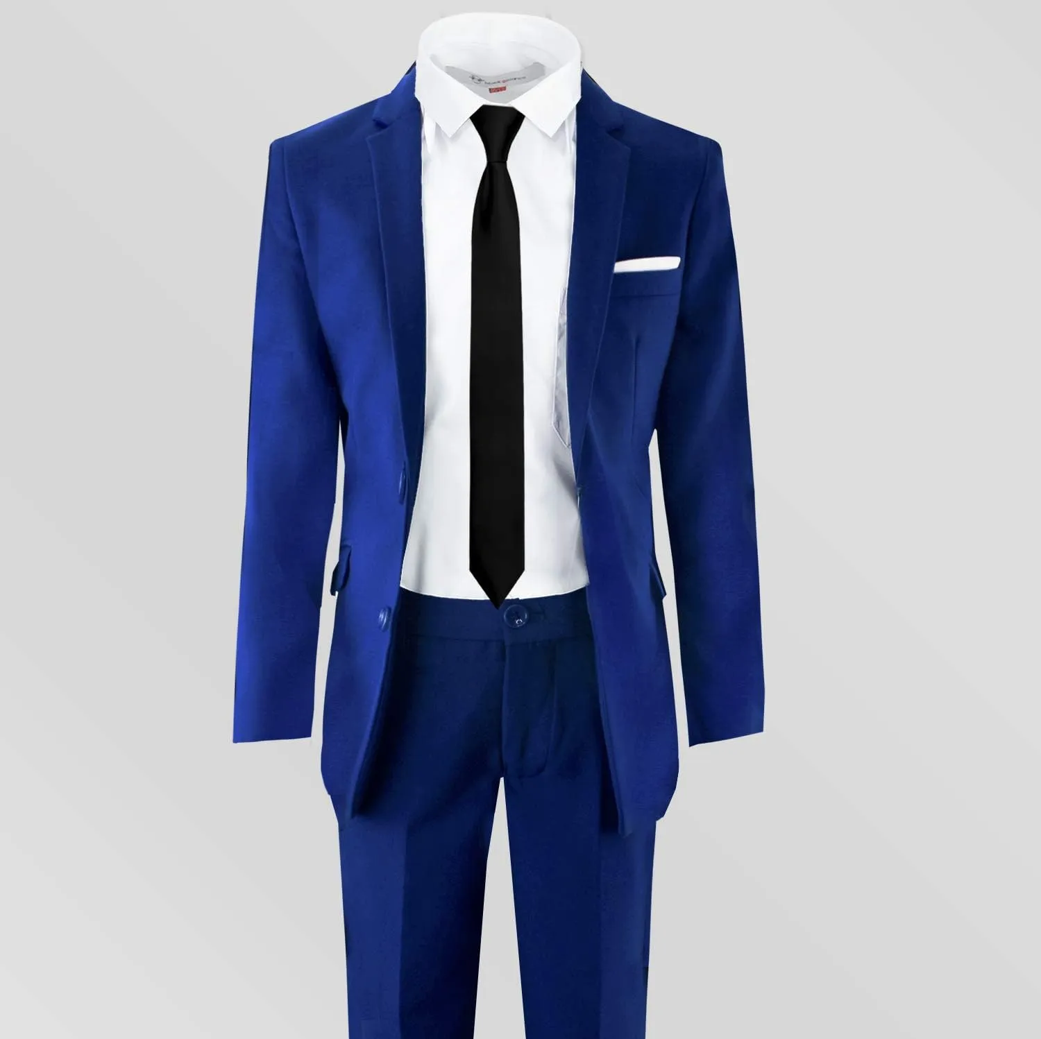 Black n Bianco Signature Boys' Slim Fit Suit Complete Outfit