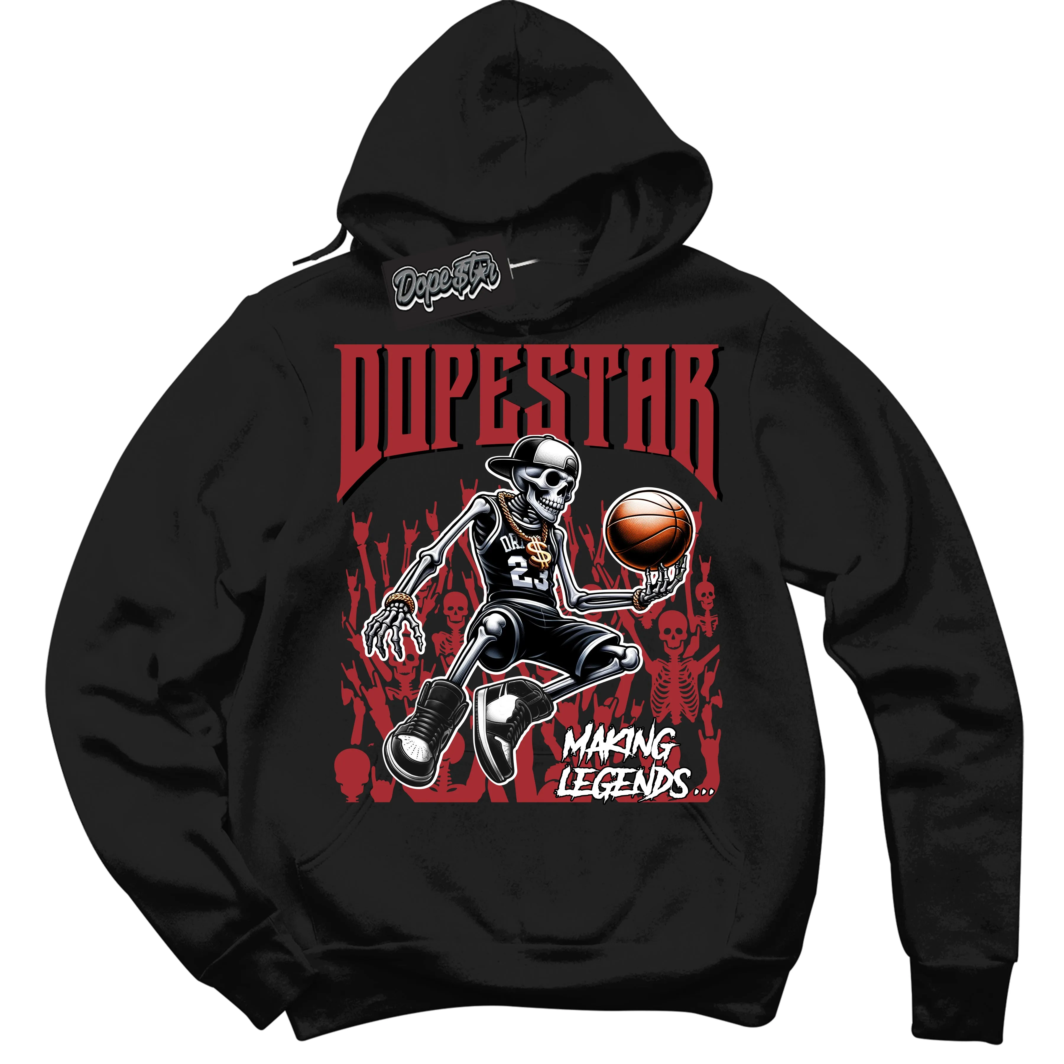 Black Toe Reimagined 1s Sneaker Hoodie Making Legends Graphic