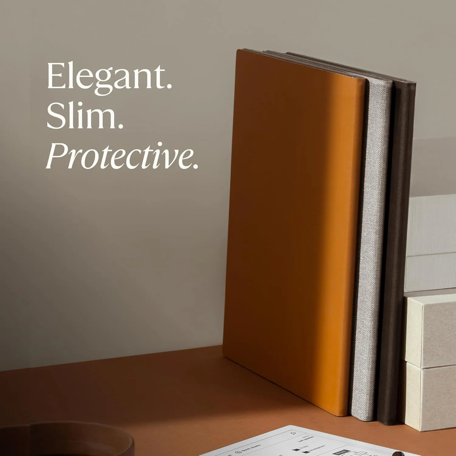 Book Folio – Official reMarkable 2 Cover | Slim, Premium Leather Folio in Black | Stylish Protection for Your rM 2 Tablet | Not Compatible with Paper Pro