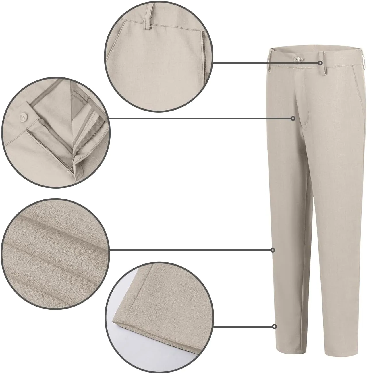Boys Suits 5 Piece Formal Suit Set Slim Fit Formal Dress Clothes Ring Bearer Outfit for Kids