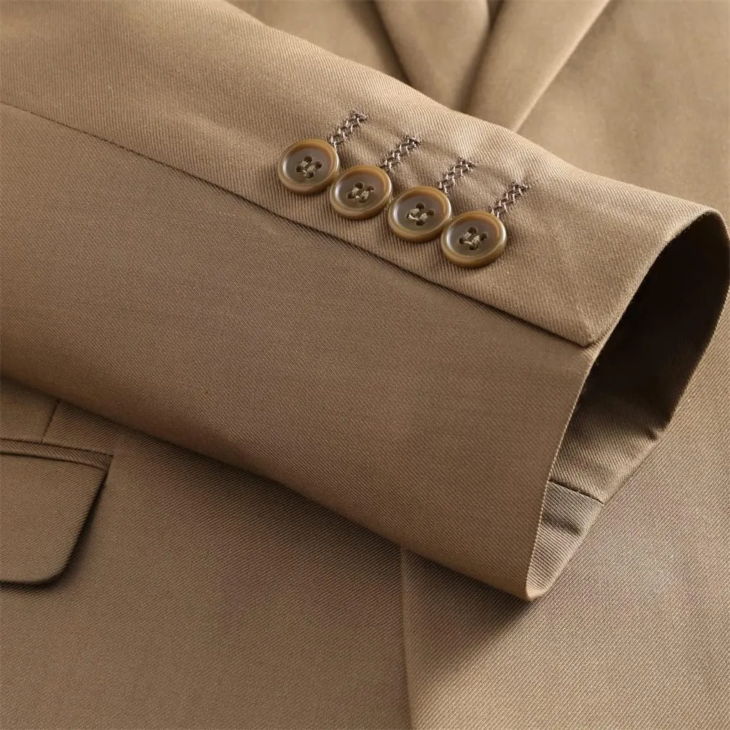 Breasted Men's Suit Set Two Piece Slim Fit Men Suits Wedding Dress Costume Party Prom Suit Separates