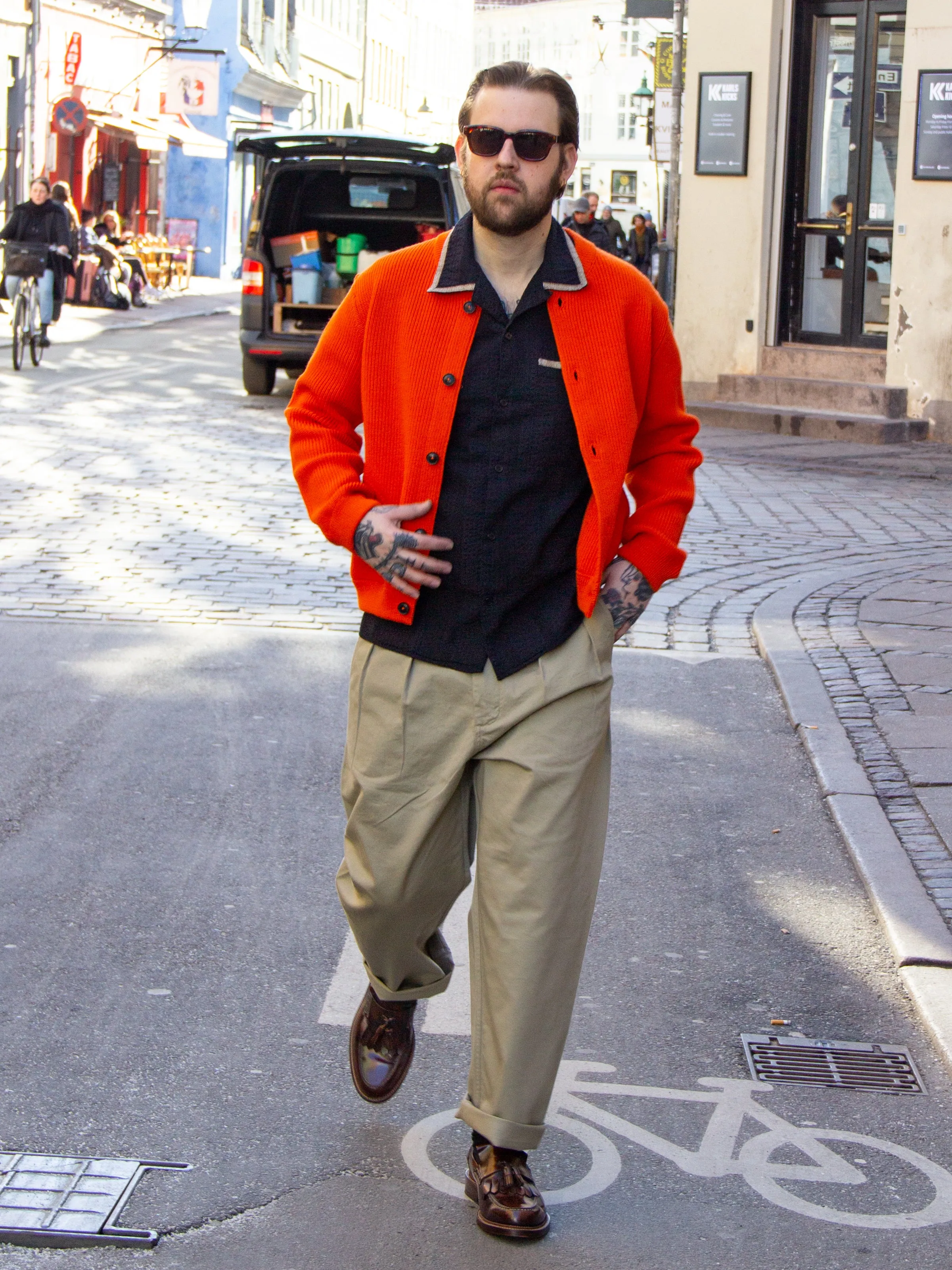 Bright Shoemakers, Fringe Loafer, Cognac High Shine