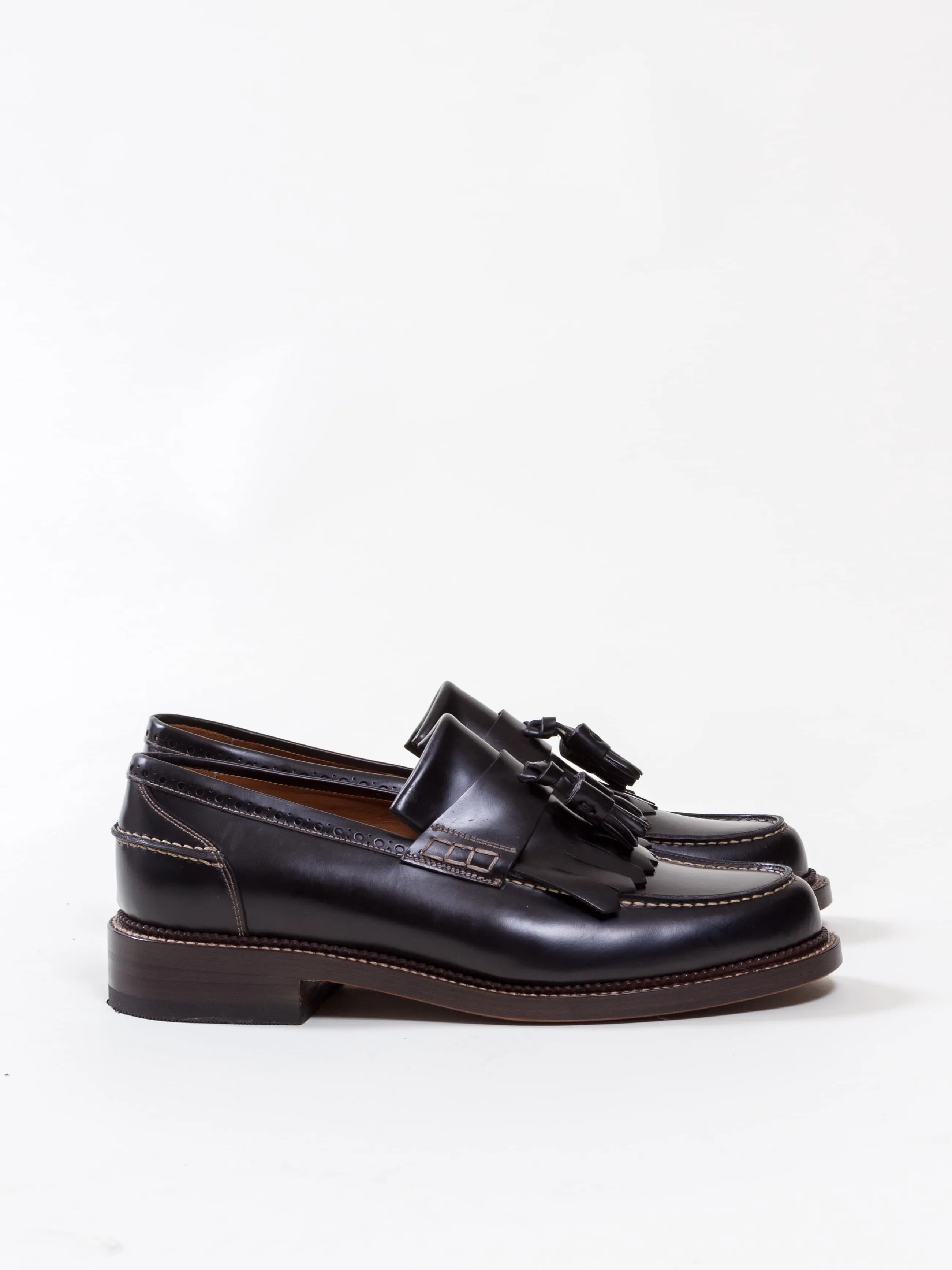 Bright Shoemakers, Fringe Loafer, Rois Black/ Natural