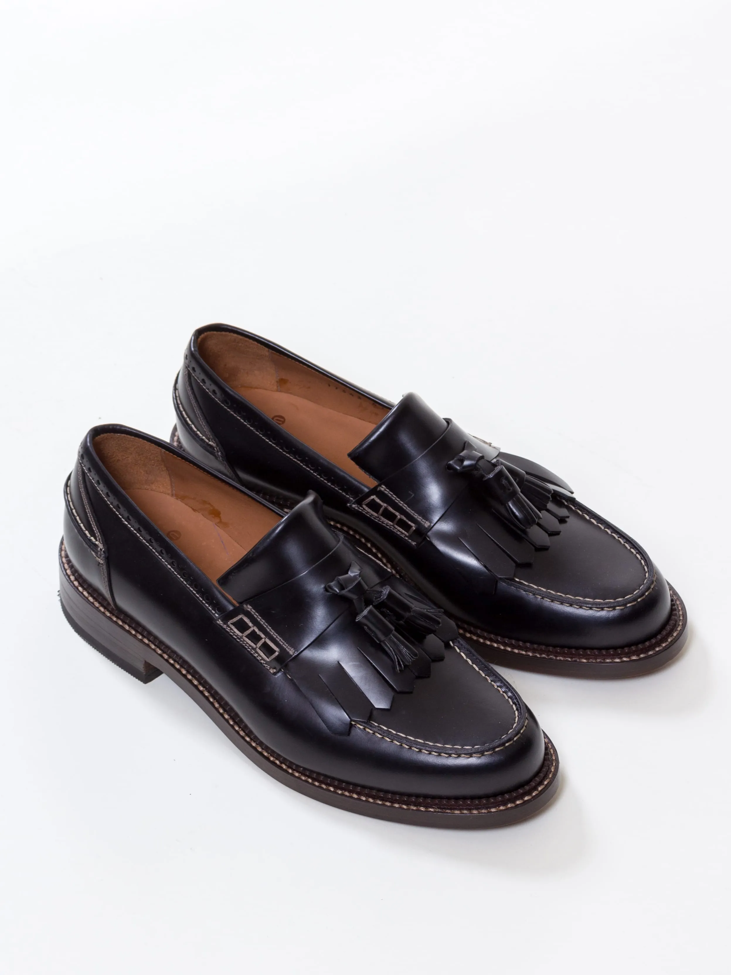 Bright Shoemakers, Fringe Loafer, Rois Black/ Natural