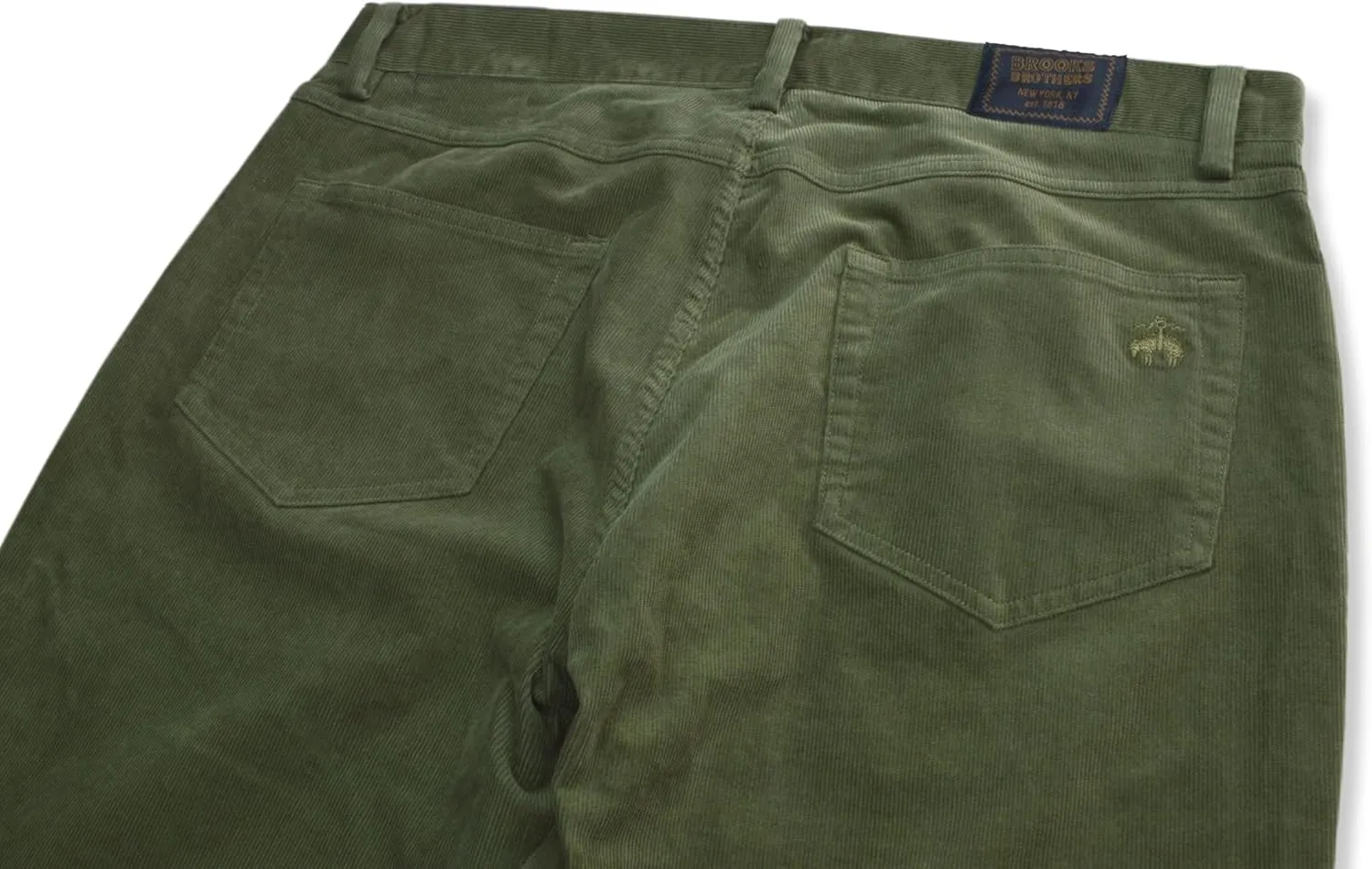 Brooks Brothers Mens Slim Fit Five Pocket Mini Corduroy Pants,