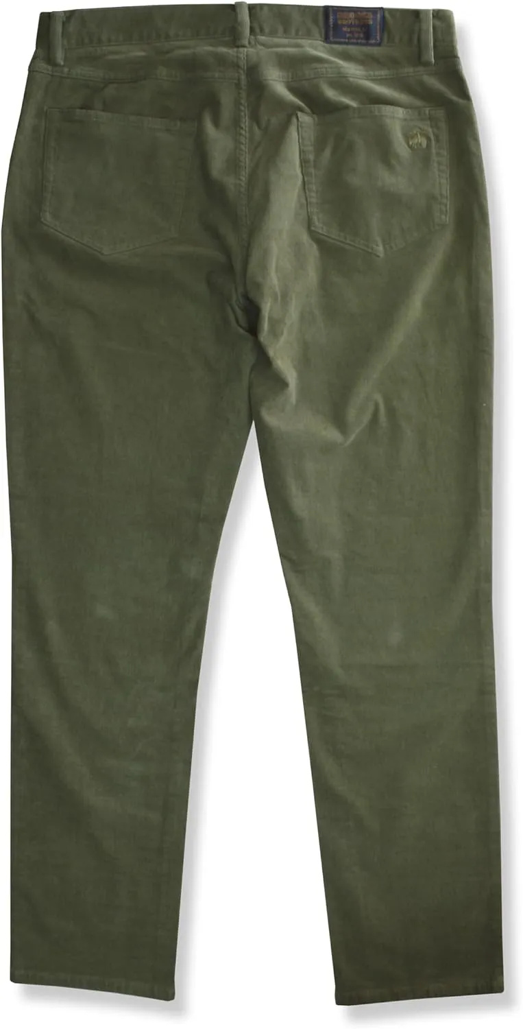 Brooks Brothers Mens Slim Fit Five Pocket Mini Corduroy Pants,