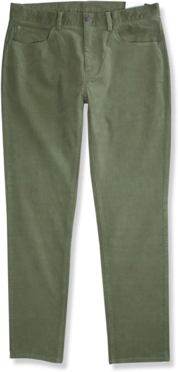 Brooks Brothers Mens Slim Fit Five Pocket Mini Corduroy Pants,