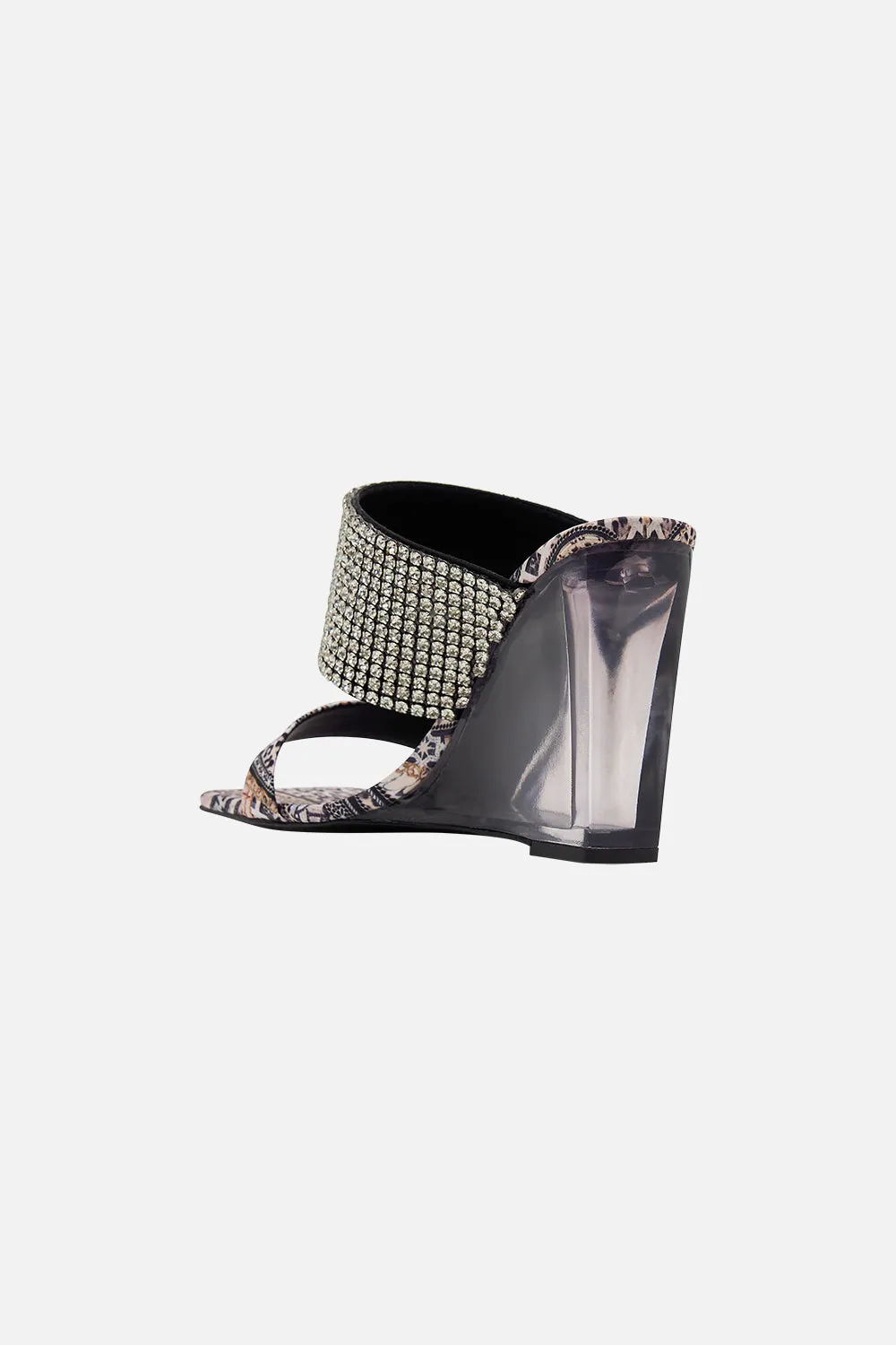 CARLA MULE WITH PERSPEX HEEL MOSAIC MUSE