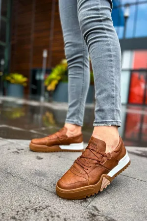 CH067 TBT Men's Sneaker Shoes BROWN