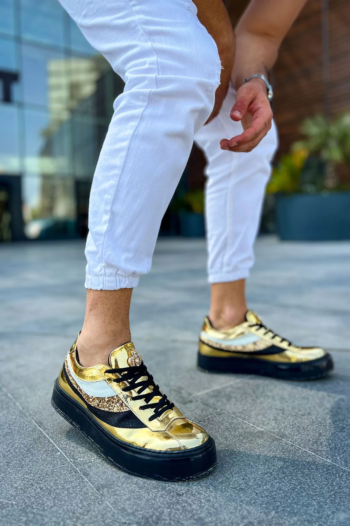 CH975 Majesty ST Men's sneaker Shoes GOLD