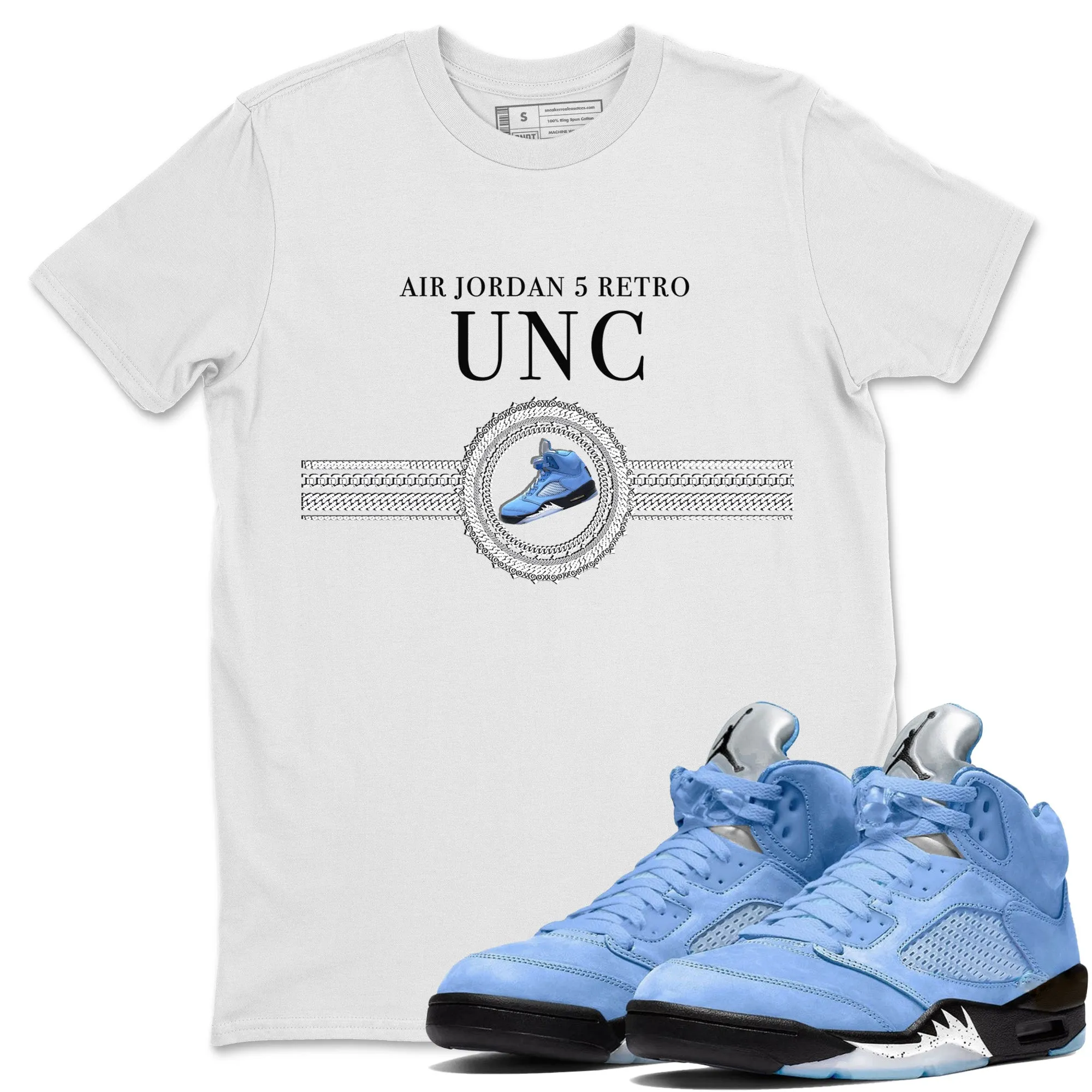 Chain 5 Tops Air Delivery guarantee - Gold Unisex Trusted Jordan UNC