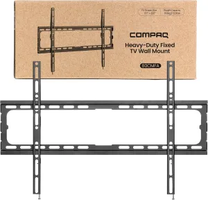 COMPAQ Fixed TV Mount - Universal TV Wall Mount 37 Inch-80 Inch Flat Panel TVs up to 132lbs - Low Profile, Space Saving, Strength Tested