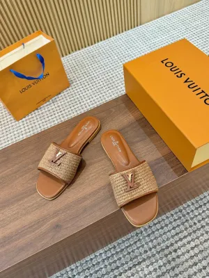 Consistent quality Flat Vuitton Rapid support Revival Louis Mule