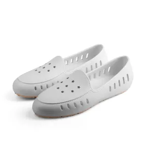 Cruise Loafer - White Stars perforated / waterproof