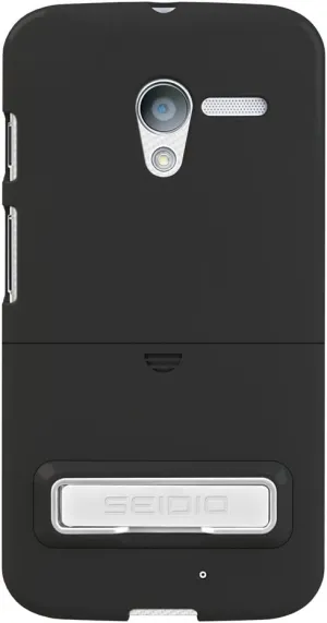 CSR3MTXPK-BK Surface Case with Metal Kickstand for Motorola Moto X - Retail Packaging - Black