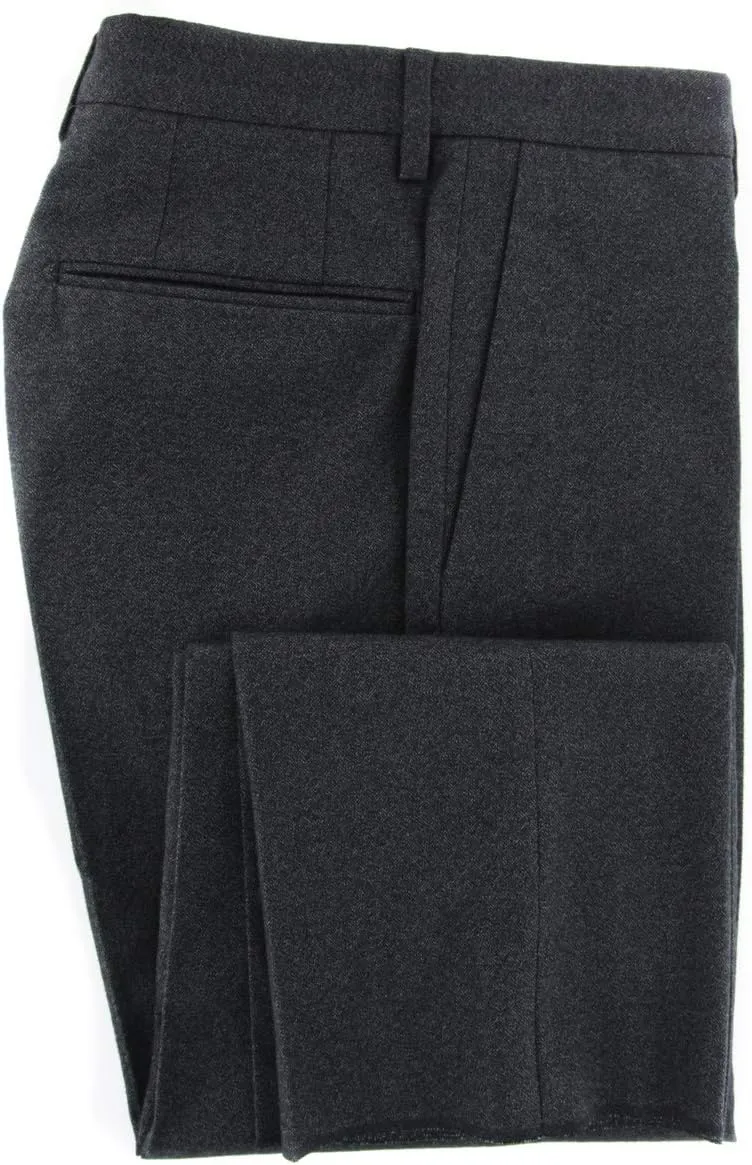 Dark Gray Melange Pants - Slim
