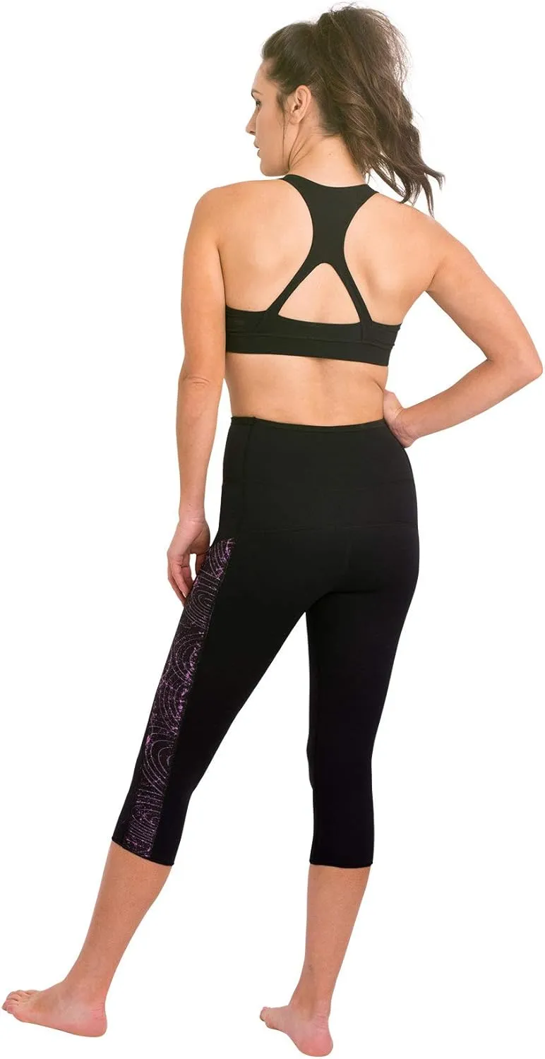 Delfin Spa Women's Heat Maximizing Neoprene Workout Capris
