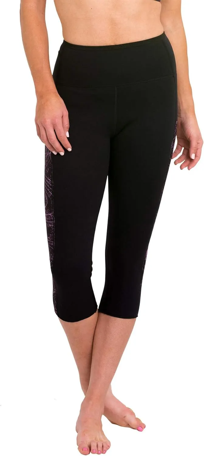 Delfin Spa Women's Heat Maximizing Neoprene Workout Capris