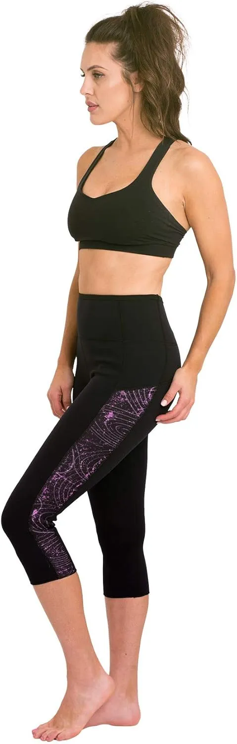 Delfin Spa Women's Heat Maximizing Neoprene Workout Capris