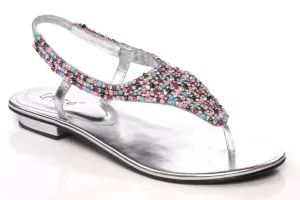 Diamante Panel Evening Sandal