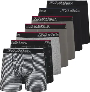 Dickies Mens Underwear 7 Pack Mens Boxer Briefs for Men Cotton Stretch