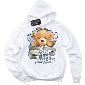 Diffused Blue 11s Sneaker Hoodie Count Your Blessings Graphic