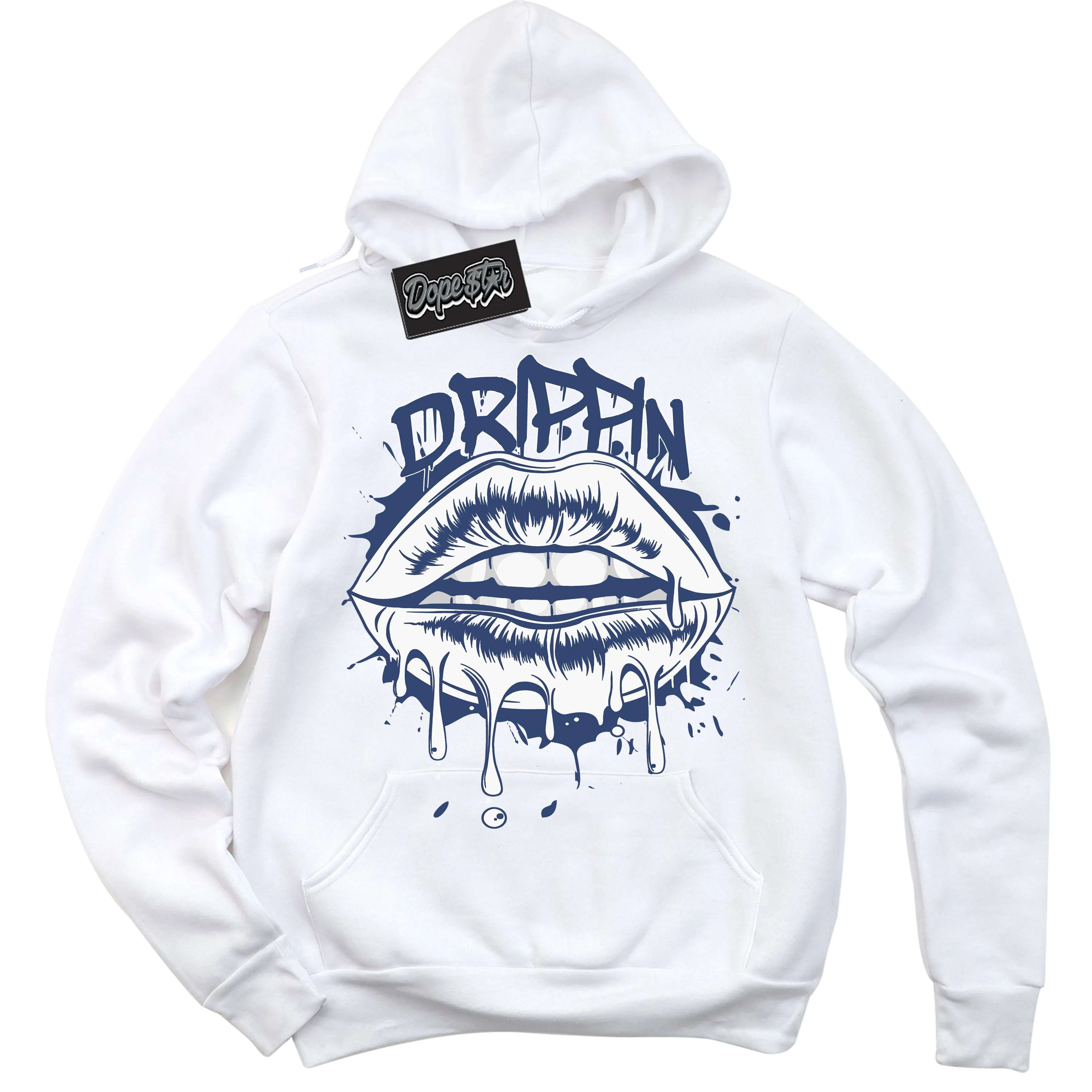 Diffused Blue 11s Sneaker Hoodie Drippin Graphic