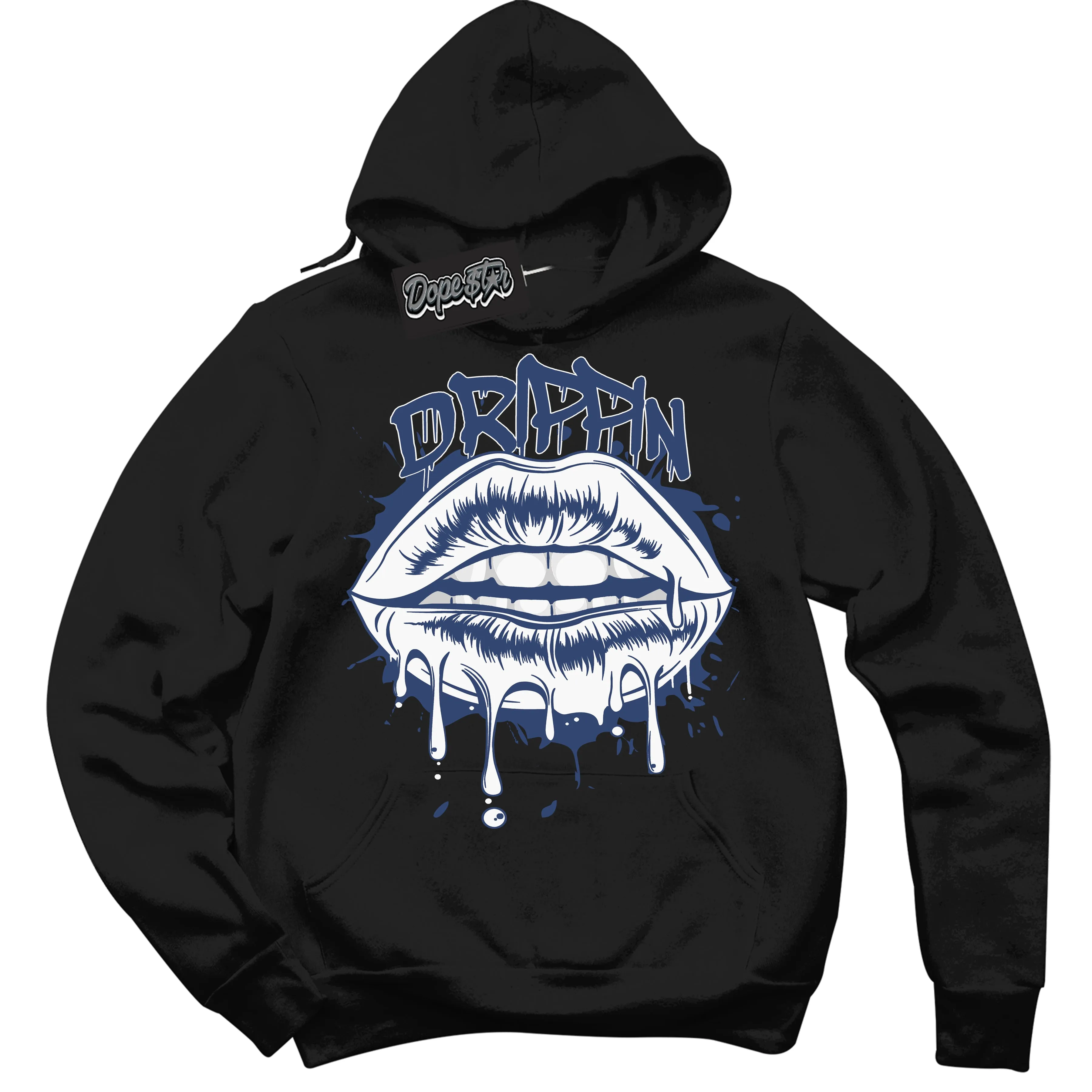 Diffused Blue 11s Sneaker Hoodie Drippin Graphic