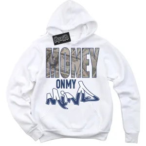 Diffused Blue 11s Sneaker Hoodie Money On My Mind Graphic