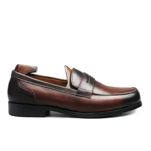 Elegant Brown Penny Loafers