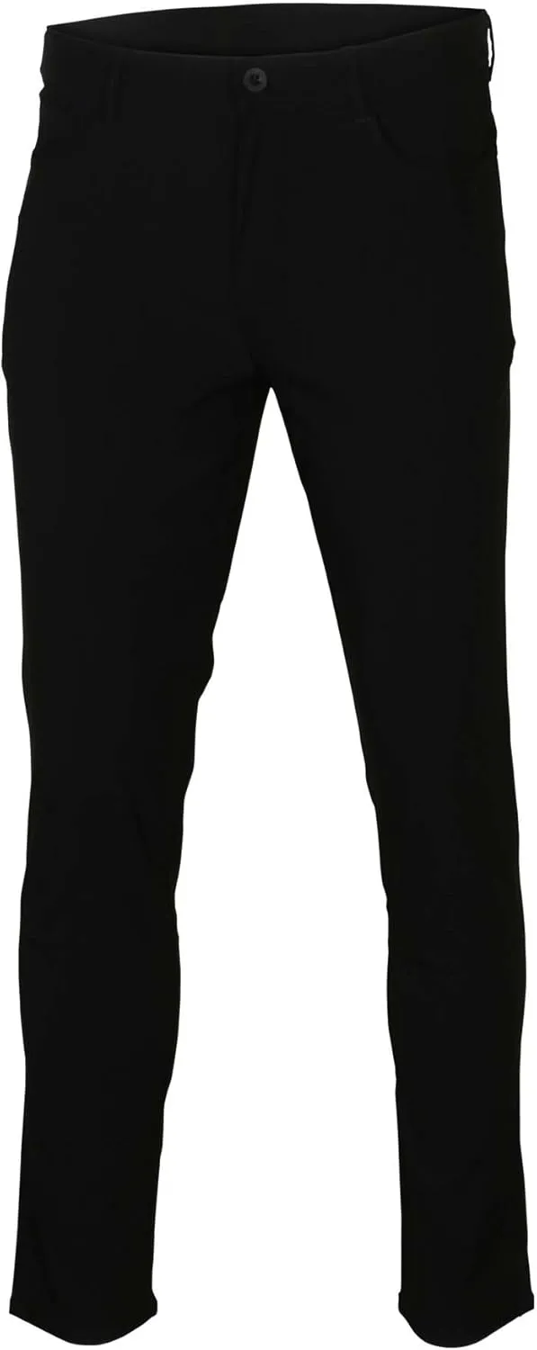 English Laundry Men's Slim Fit Stretch Flat Front Pants-Black-34 X 30